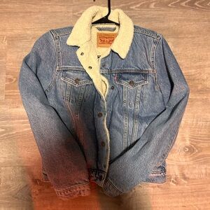 Vintage Levis Denim Sherpa Jacket